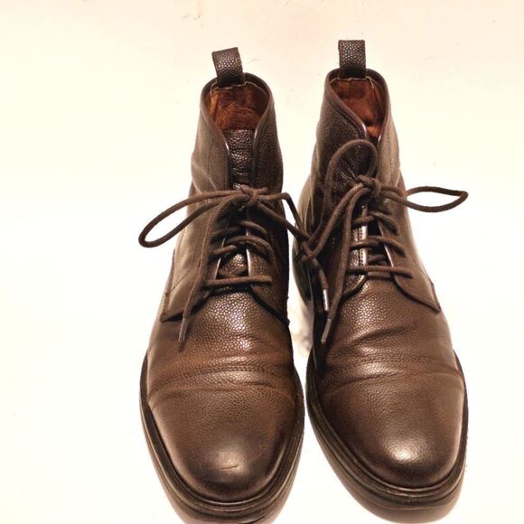 Warfield and Grand Brown Cap Toe Mens Lace Up Chukka Casual Boots 73807 Size 8 - Picture 4 of 8